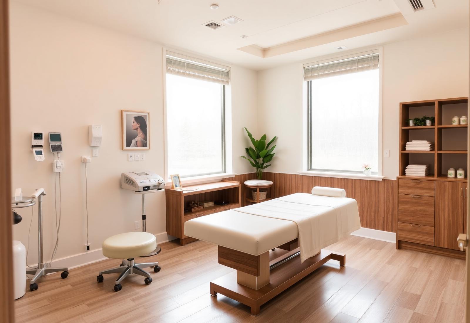 Active person in a warm, naturally lit clinical setting